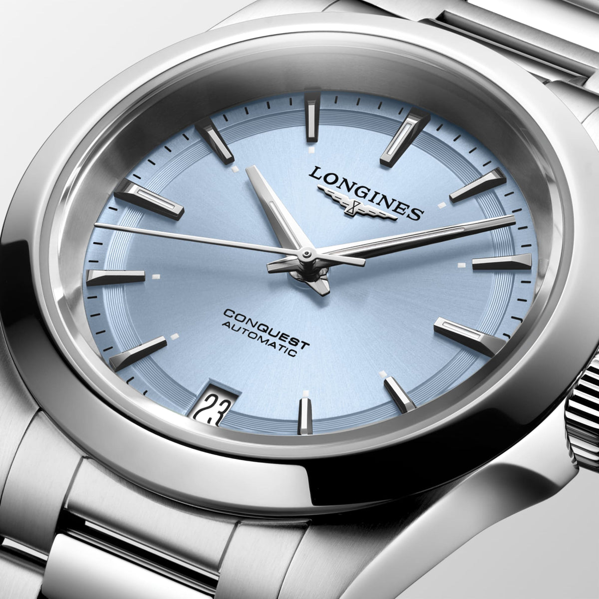Longines Conquest 34mm L3.430.4.92.6 Watch for Women - dial close-up