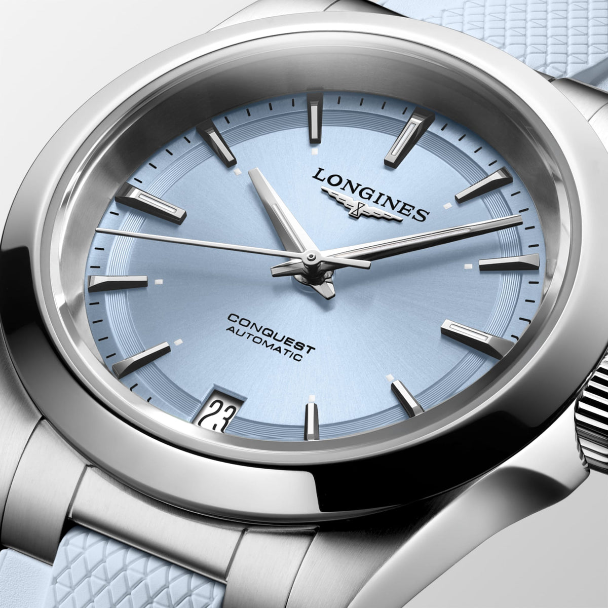 Longines Conquest 34mm L3.430.4.92.9 Watch for Women - dial close-up