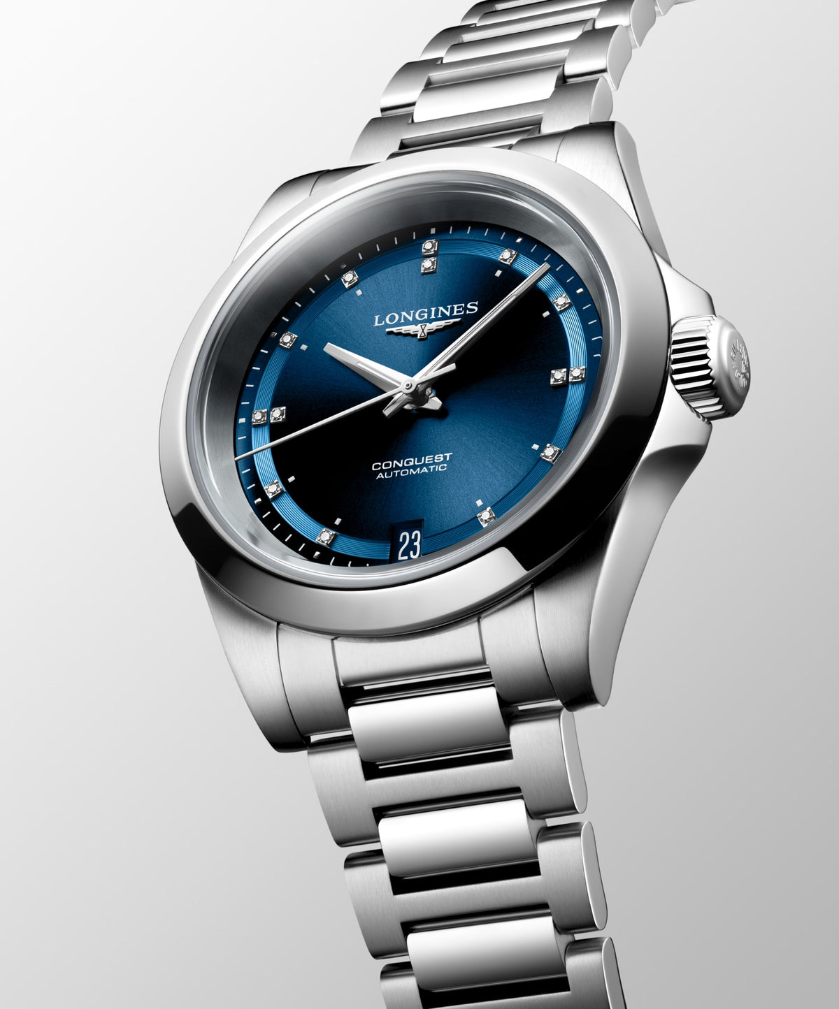 Longines Conquest 34mm L3.430.4.97.6 Watch for Women - dial view