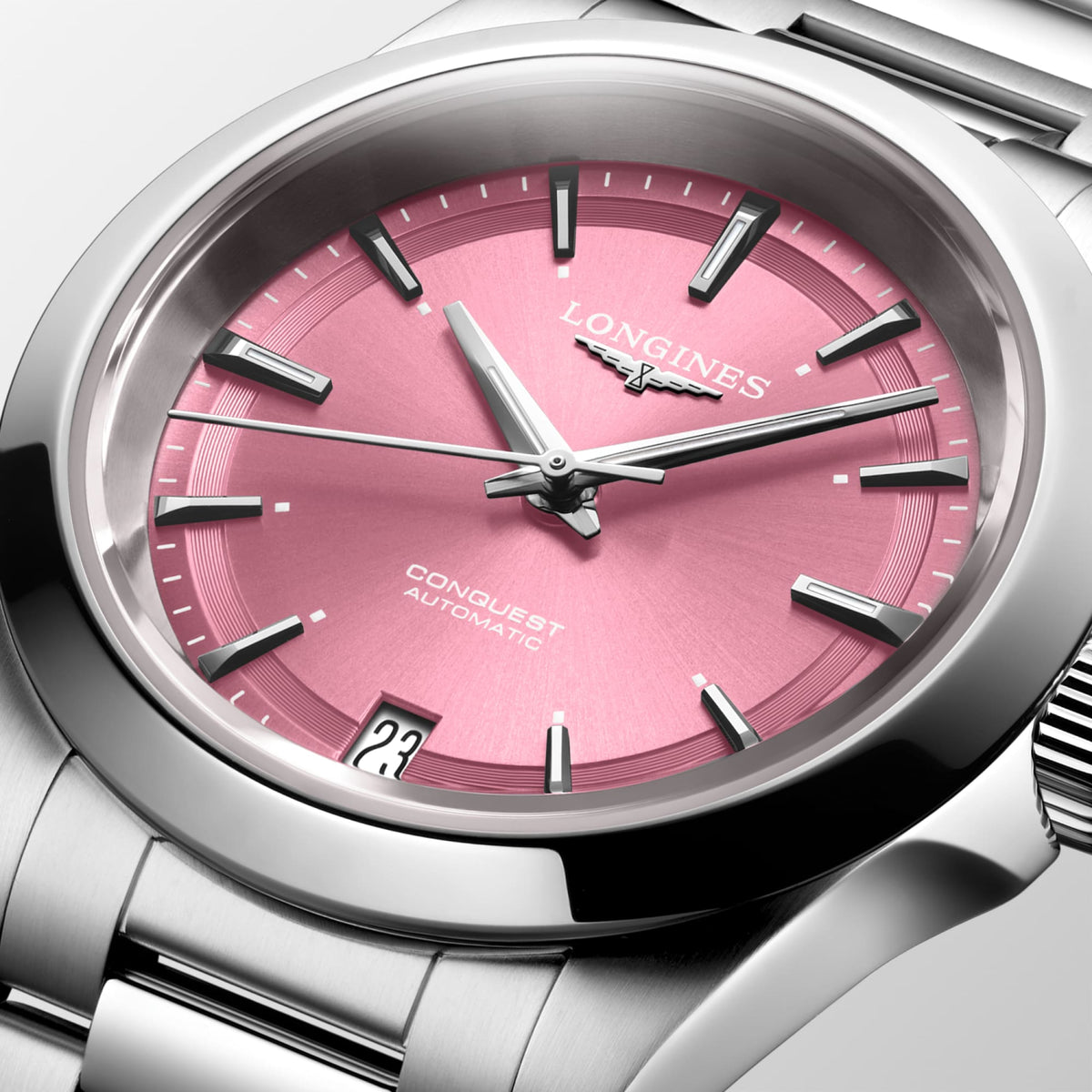 Longines Conquest 34mm L3.430.4.99.6 Watch for Women - dial close-up