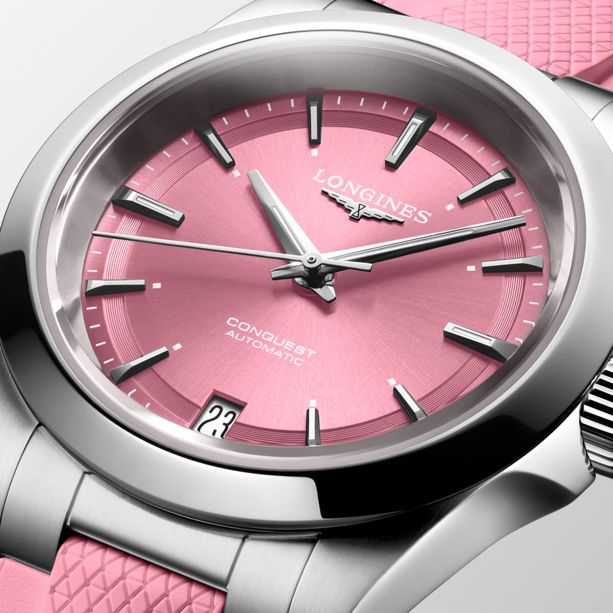 Longines Conquest 34mm L3.430.4.99.9 Watch for Women - dial close-up