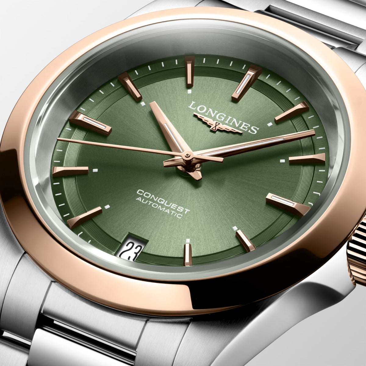 Longines Conquest 34mm L3.430.5.02.6 Watch for Women - dial close-up