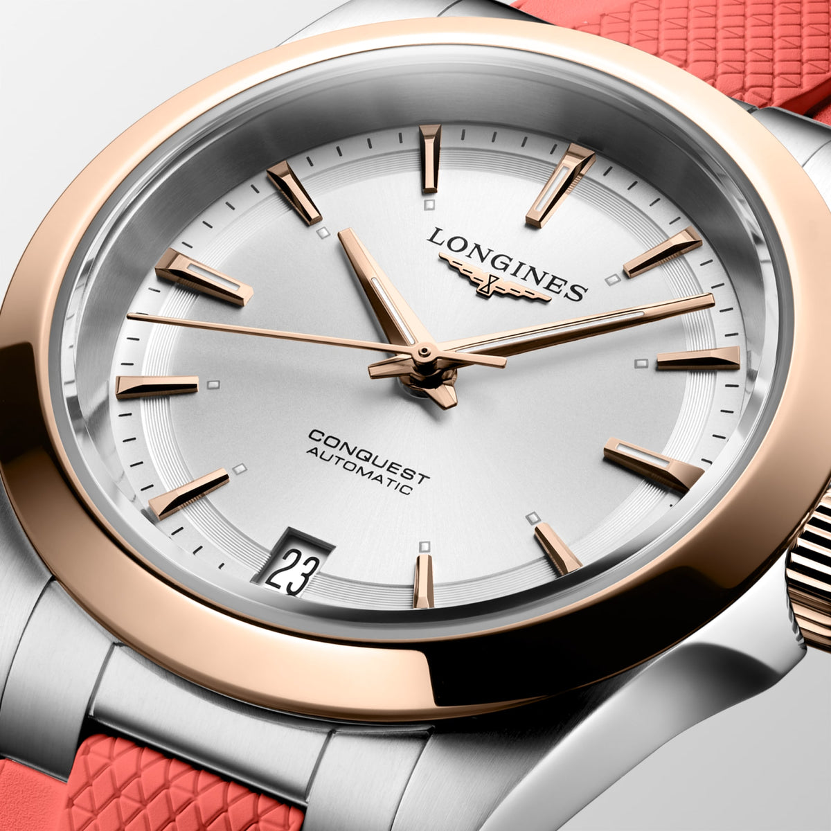 Longines Conquest 34mm L3.430.5.72.9 Watch for Women - dial close-up
