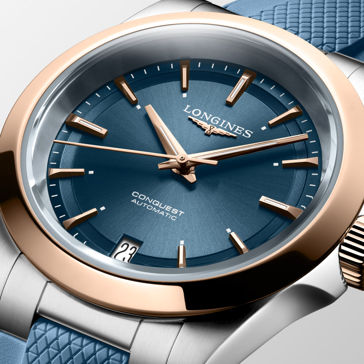 Longines Conquest 34mm L3.430.5.92.9 Watch for Women - dial close-up