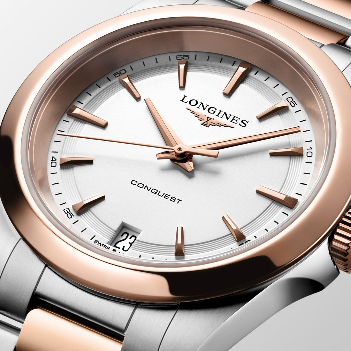 Longines Conquest 34mm L3.460.3.18.7 Watch for Women - dial close-up