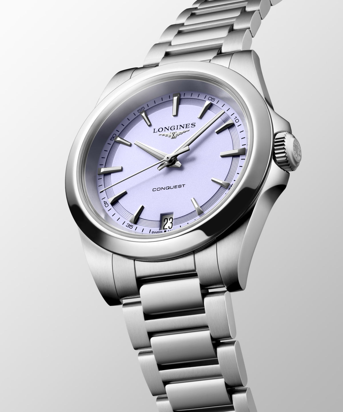Longines Conquest 34mm L3.460.4.02.6 Watch for Women - dial view