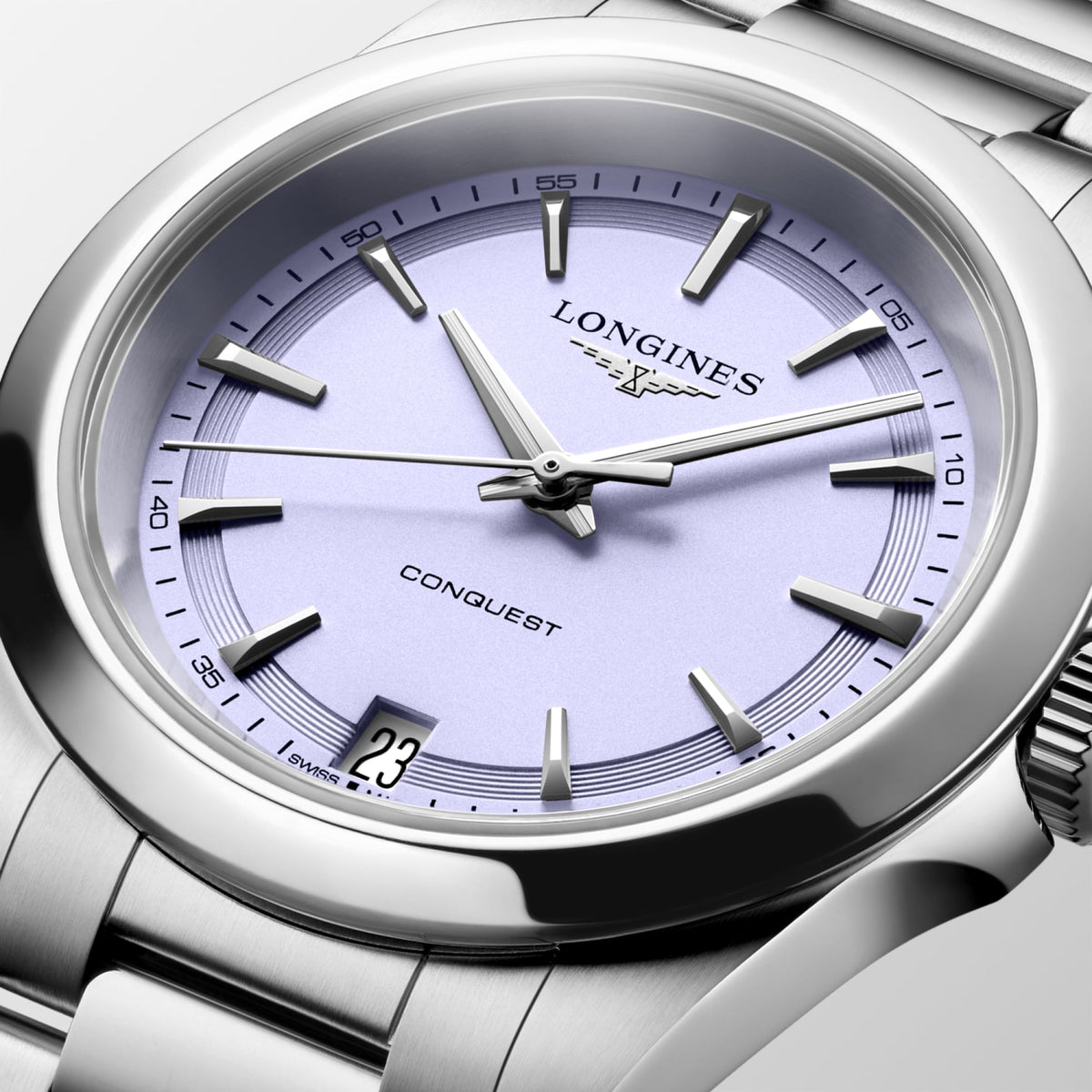 Longines Conquest 34mm L3.460.4.02.6 Watch for Women - dial close-up