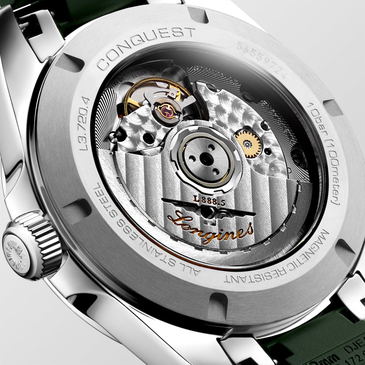 Longines Conquest 38mm L3.720.4.02.9 Unisex Watch - case-back close-up
