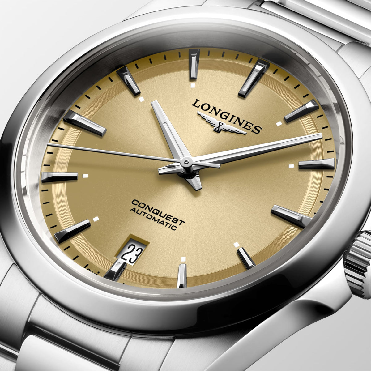 Longines Conquest 38mm L3.720.4.62.6 Unisex Watch - dial close-up