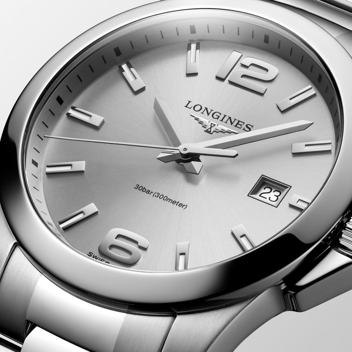 Longines Conquest 41mm L3.759.4.76.6 Watch for Men - dial close-up