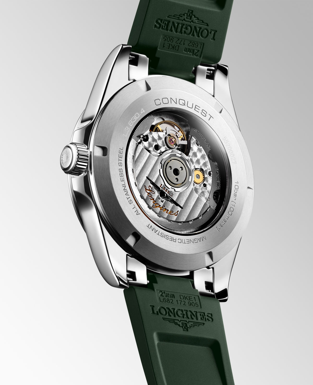 Longines Conquest 41mm L3.830.4.02.9 Watch for Men - case-back view