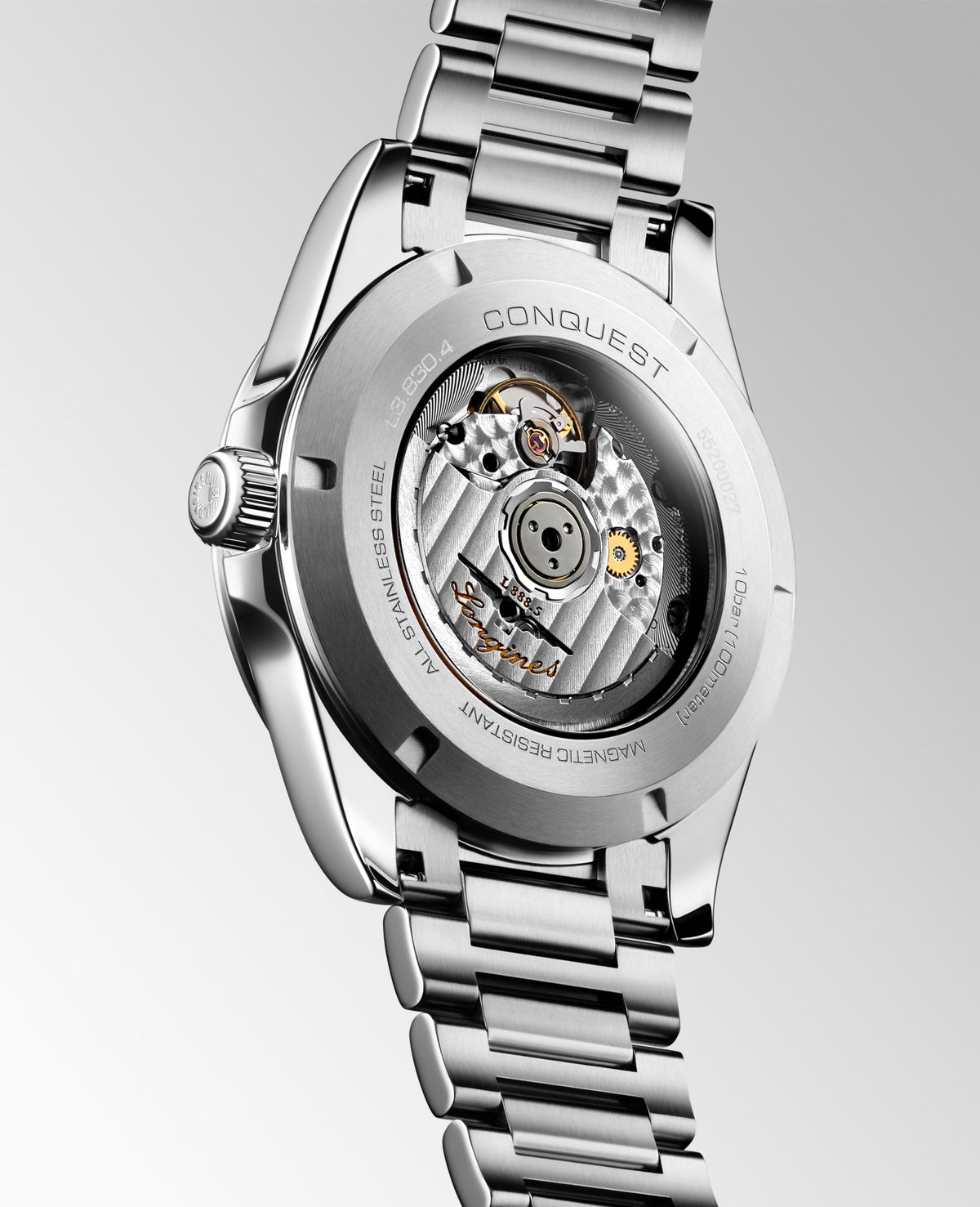 Longines Conquest 41mm L3.830.4.52.6 Watch for Men - case-back view