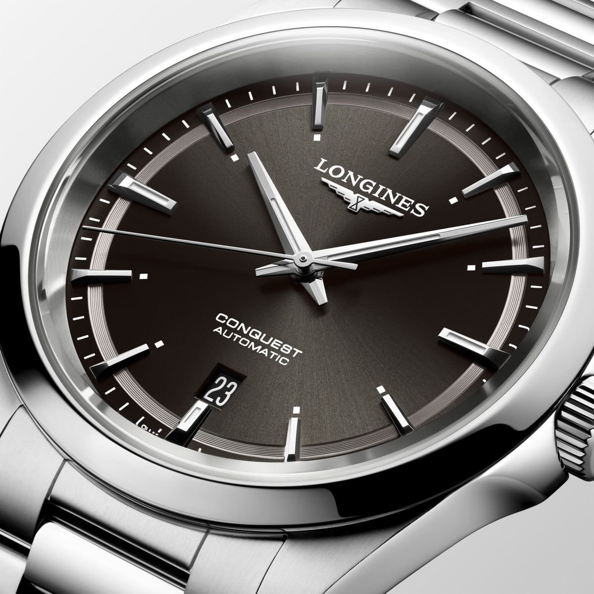 Longines Conquest 41mm L3.830.4.52.6 Watch for Men - dial close-up