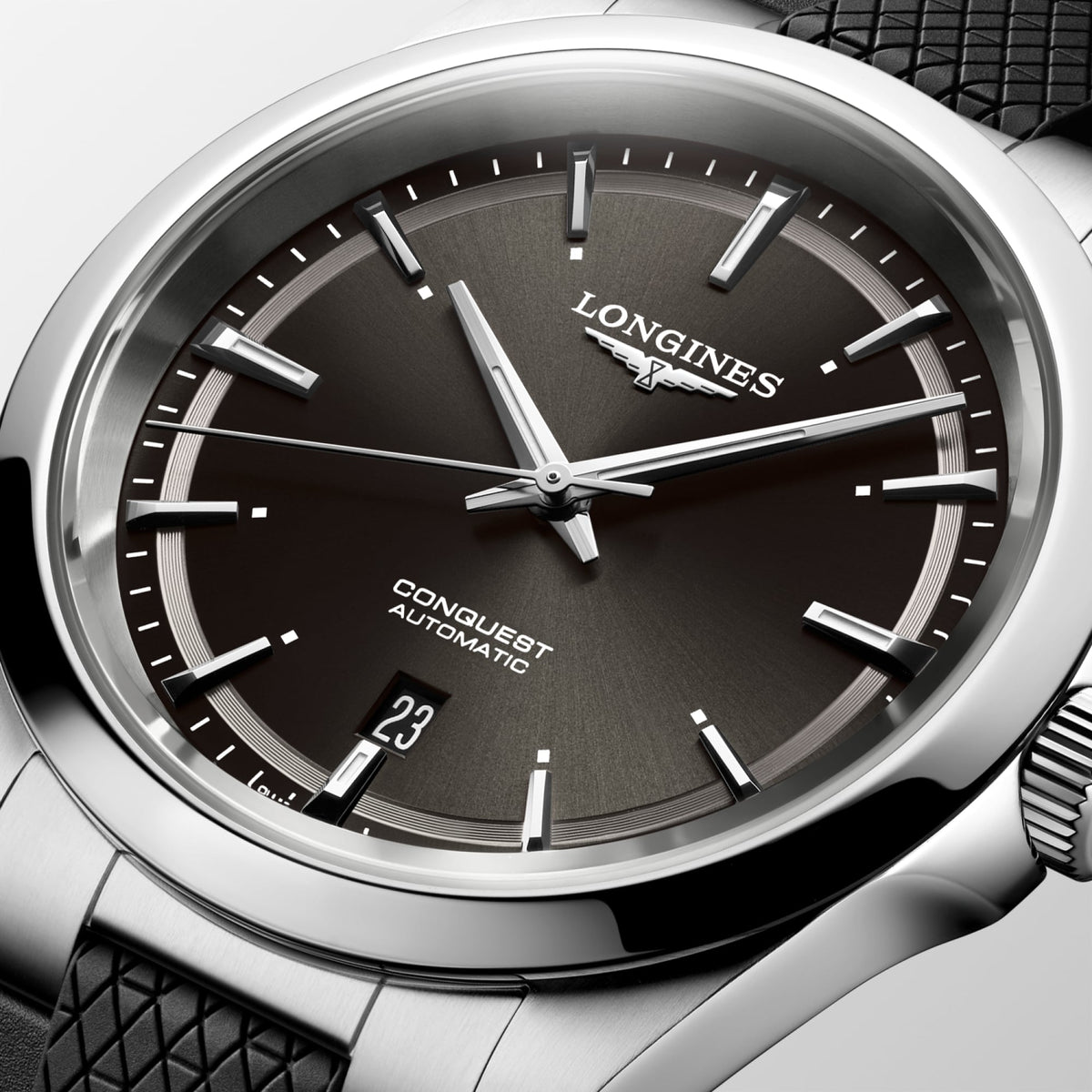 Longines Conquest 41mm L3.830.4.52.9 Watch for Men - dial close-up