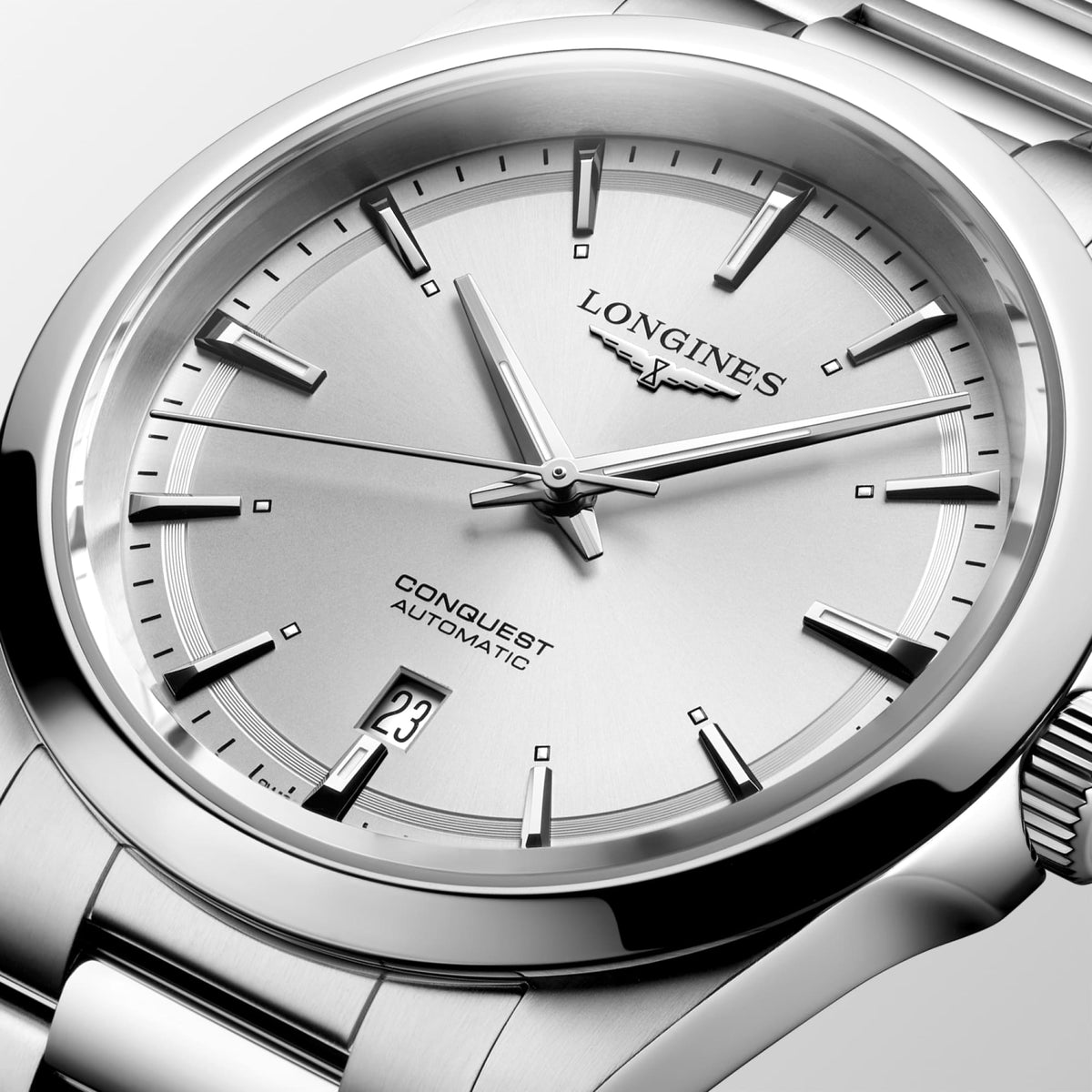 Longines Conquest 41mm L3.830.4.72.6 Watch for Men - dial close-up