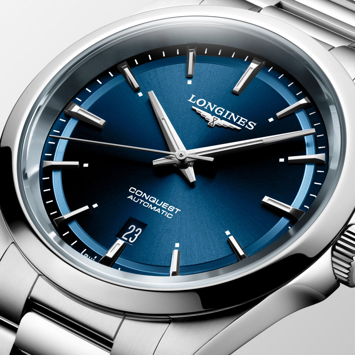 Longines Conquest 41mm L3.830.4.92.6 Watch for Men - dial close-up