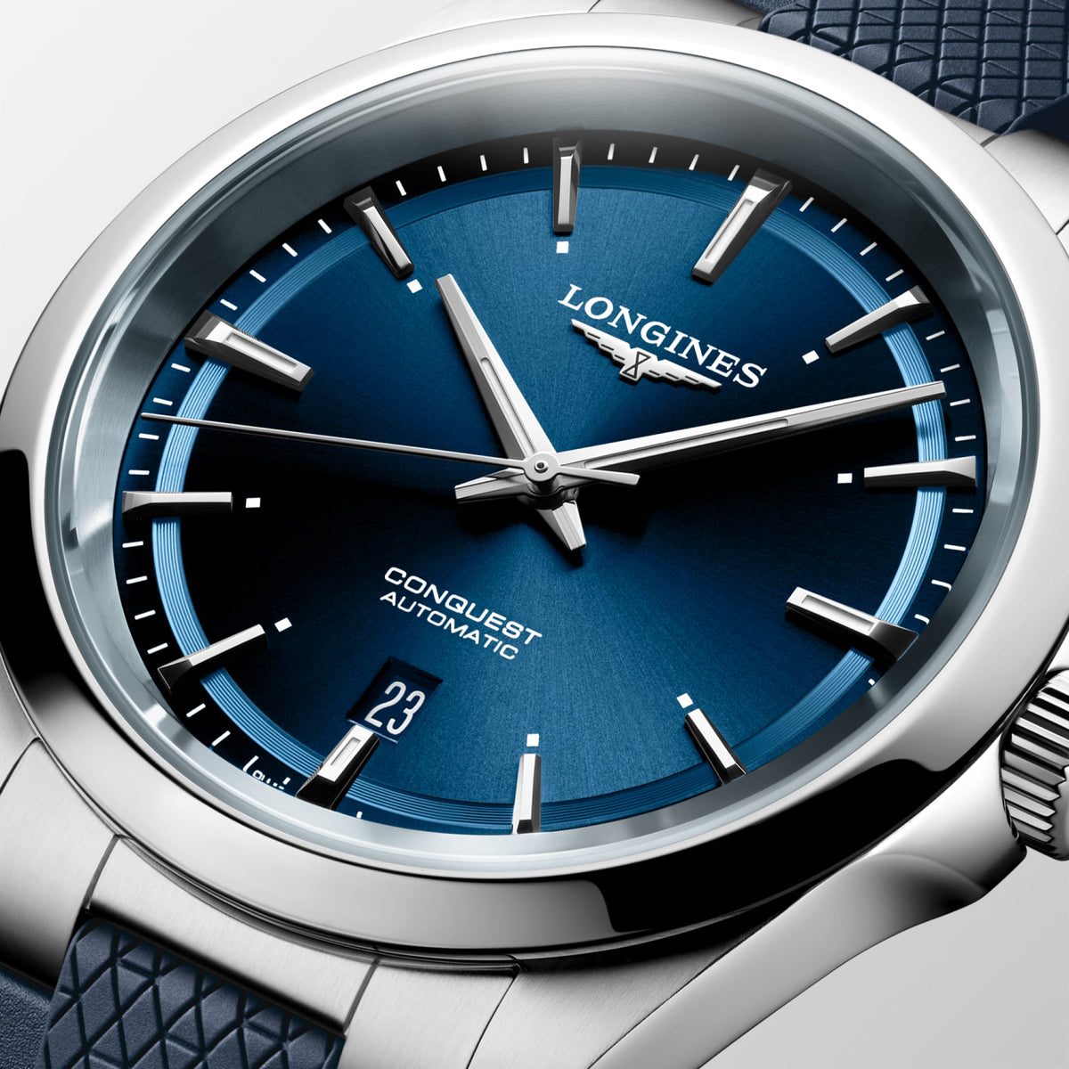 Longines Conquest 41mm L3.830.4.92.9 Watch for Men - dial close-up