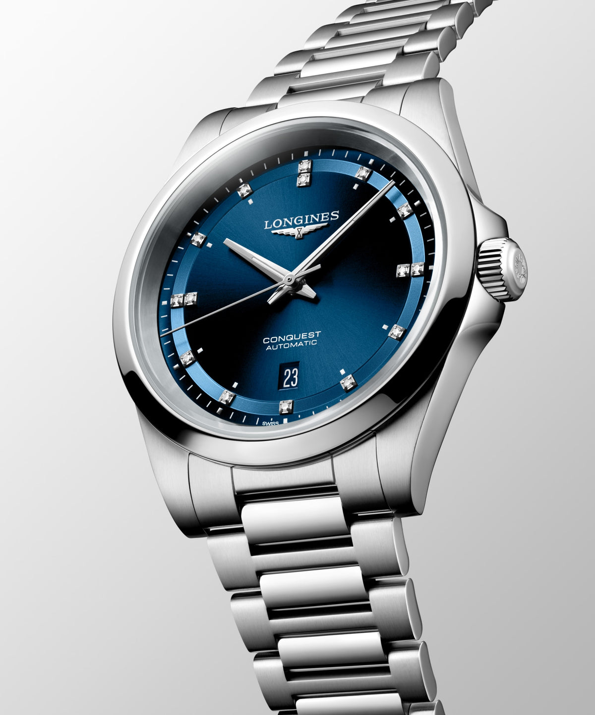 Longines Conquest 41mm L3.830.4.97.6 Watch for Men - dial view