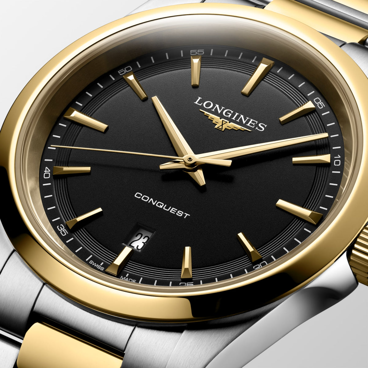 Longines Conquest 41mm L3.860.3.52.7 Watch for Men - dial close-up