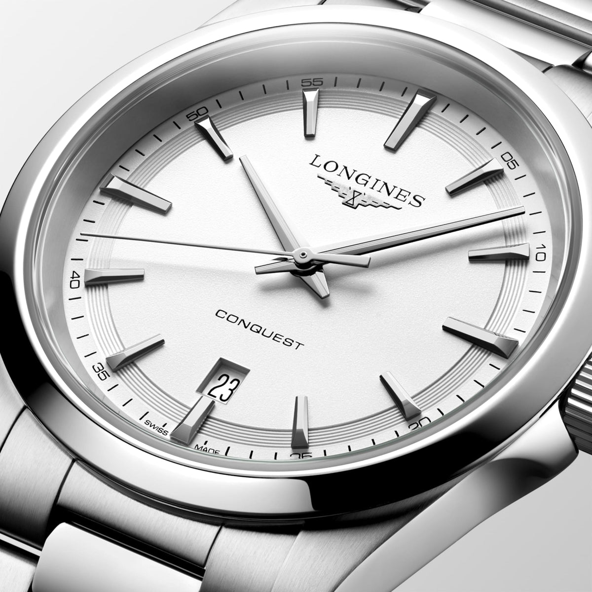 Longines Conquest 41mm L3.860.4.12.6 Watch for Men - dial close-up
