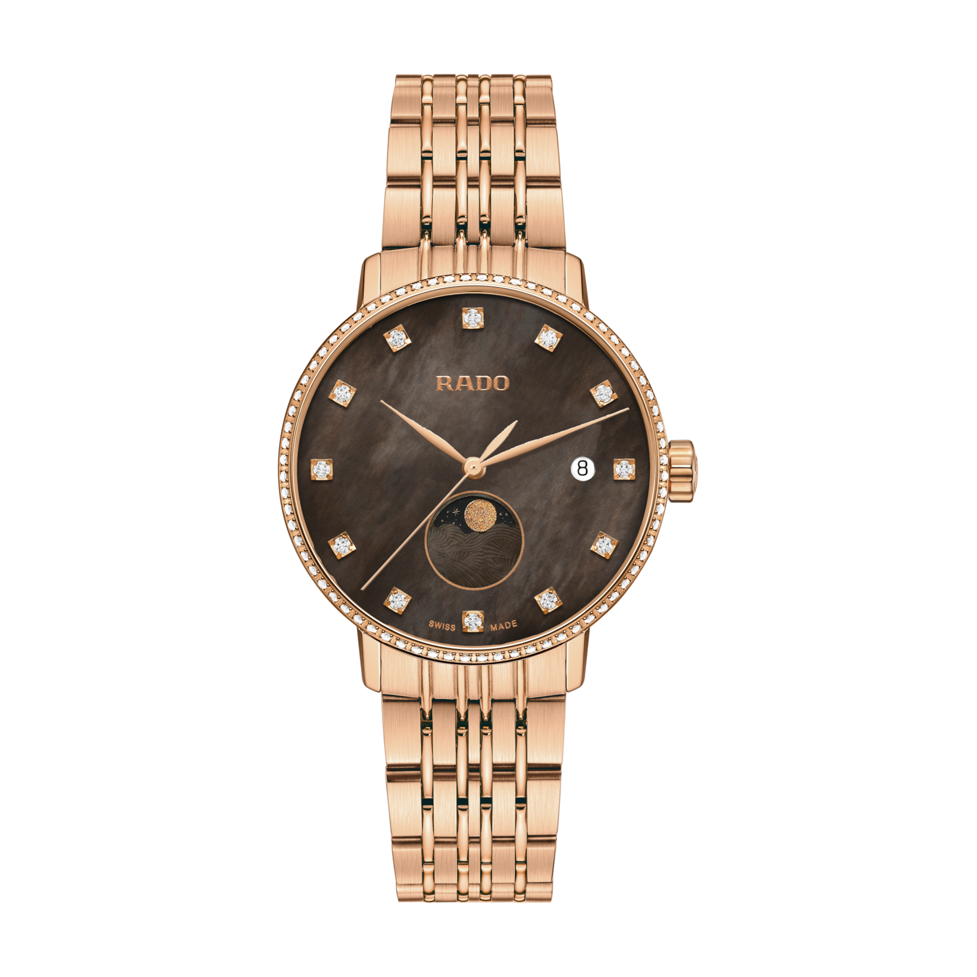 Rado Coupole Diamonds Moonphase R22884903 Watch for Women