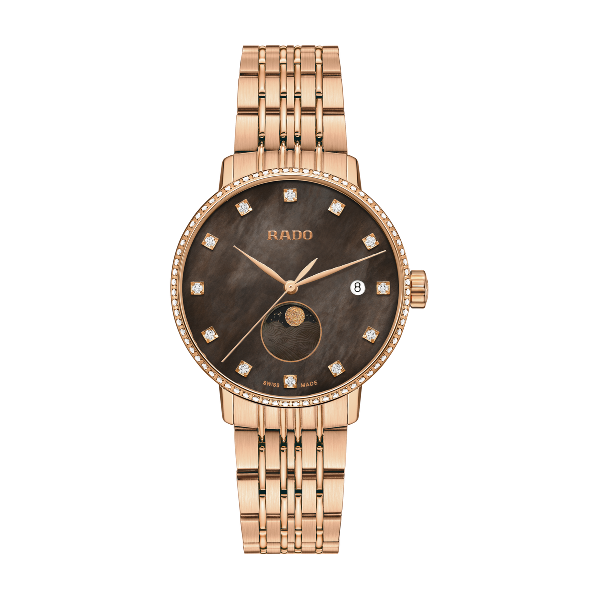Rado Coupole Diamonds Moonphase R22884903 – front view