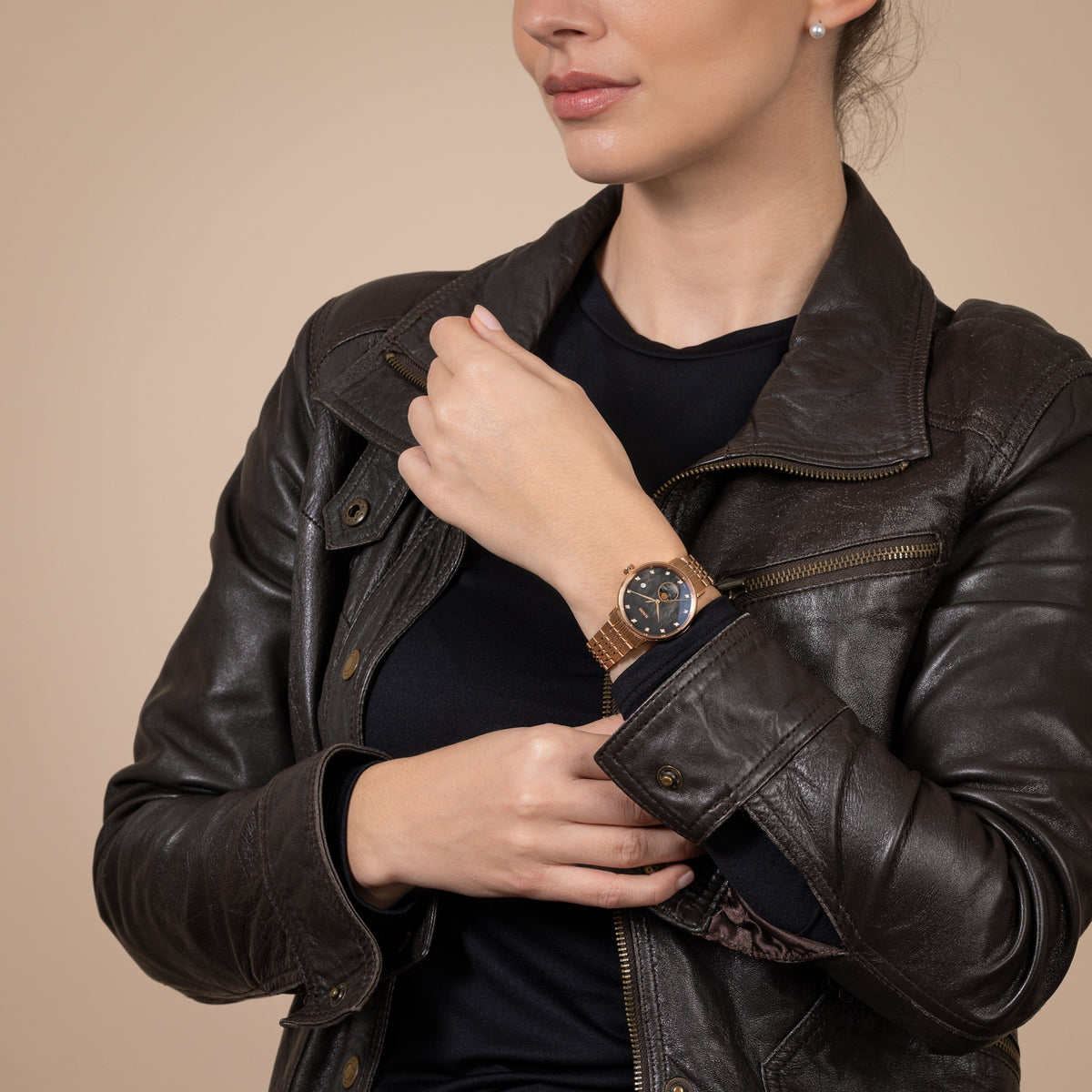 Rado Coupole Diamonds Moonphase R22884903 – shown on the wrist