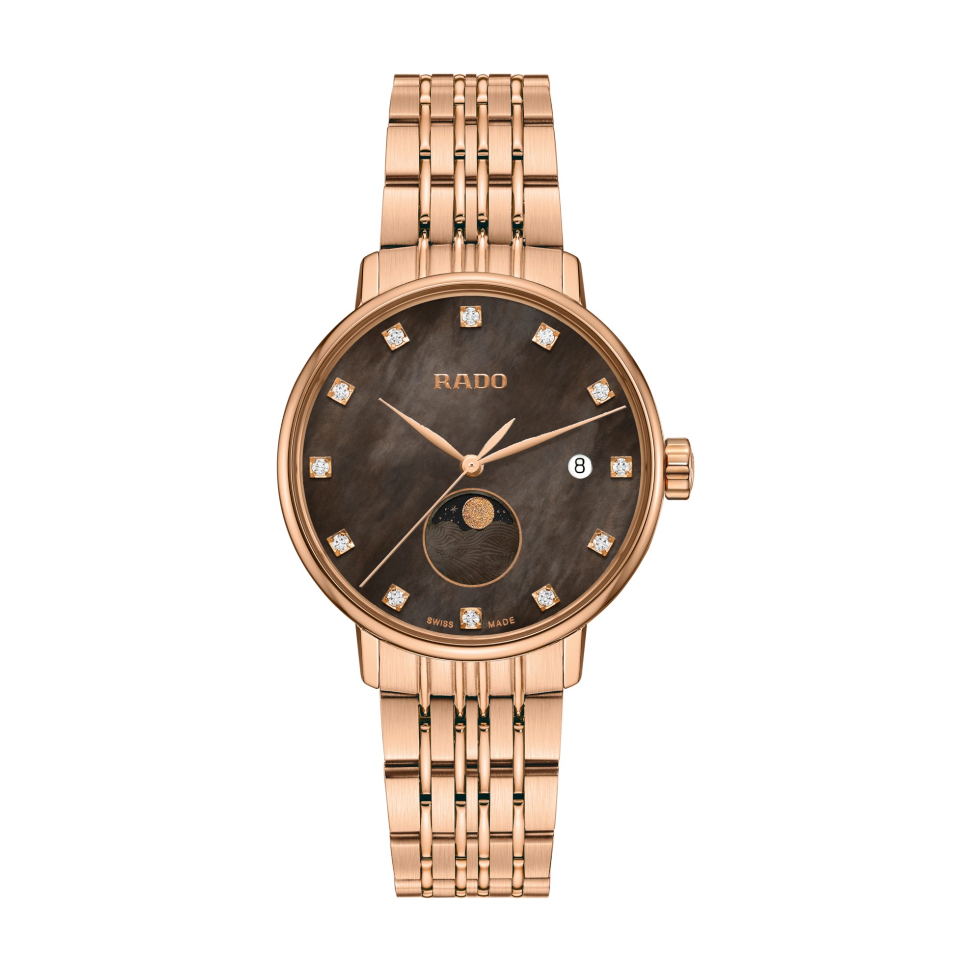 RADO Coupole Diamonds Moonphase R22885903 Watch for Women