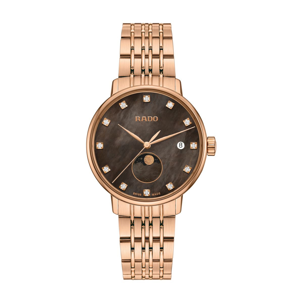 Rado Coupole Diamonds Moonphase R22885903 – front view