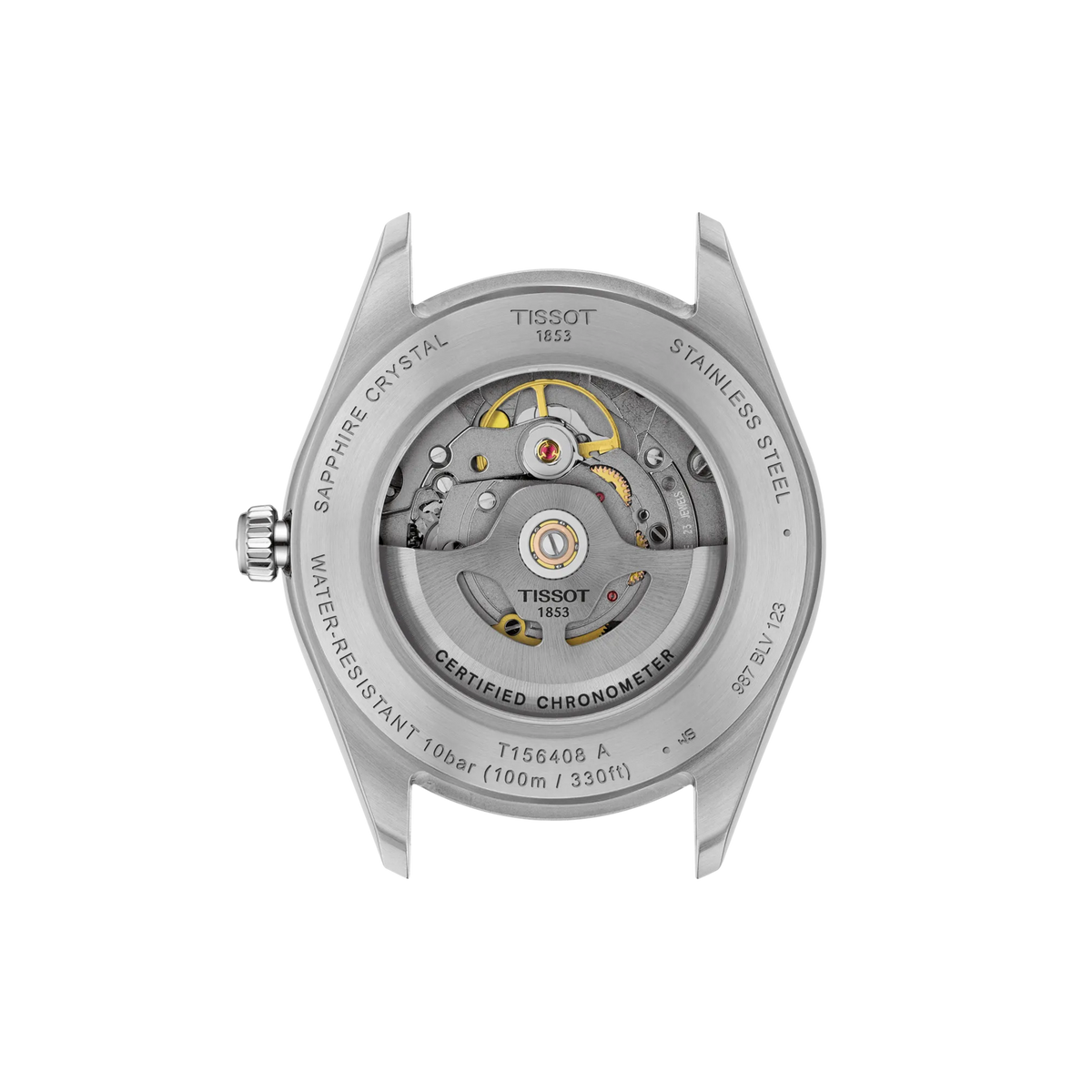 Tissot Ballade 39mm T156.408.11.093.00 Watch for Men - case-back view