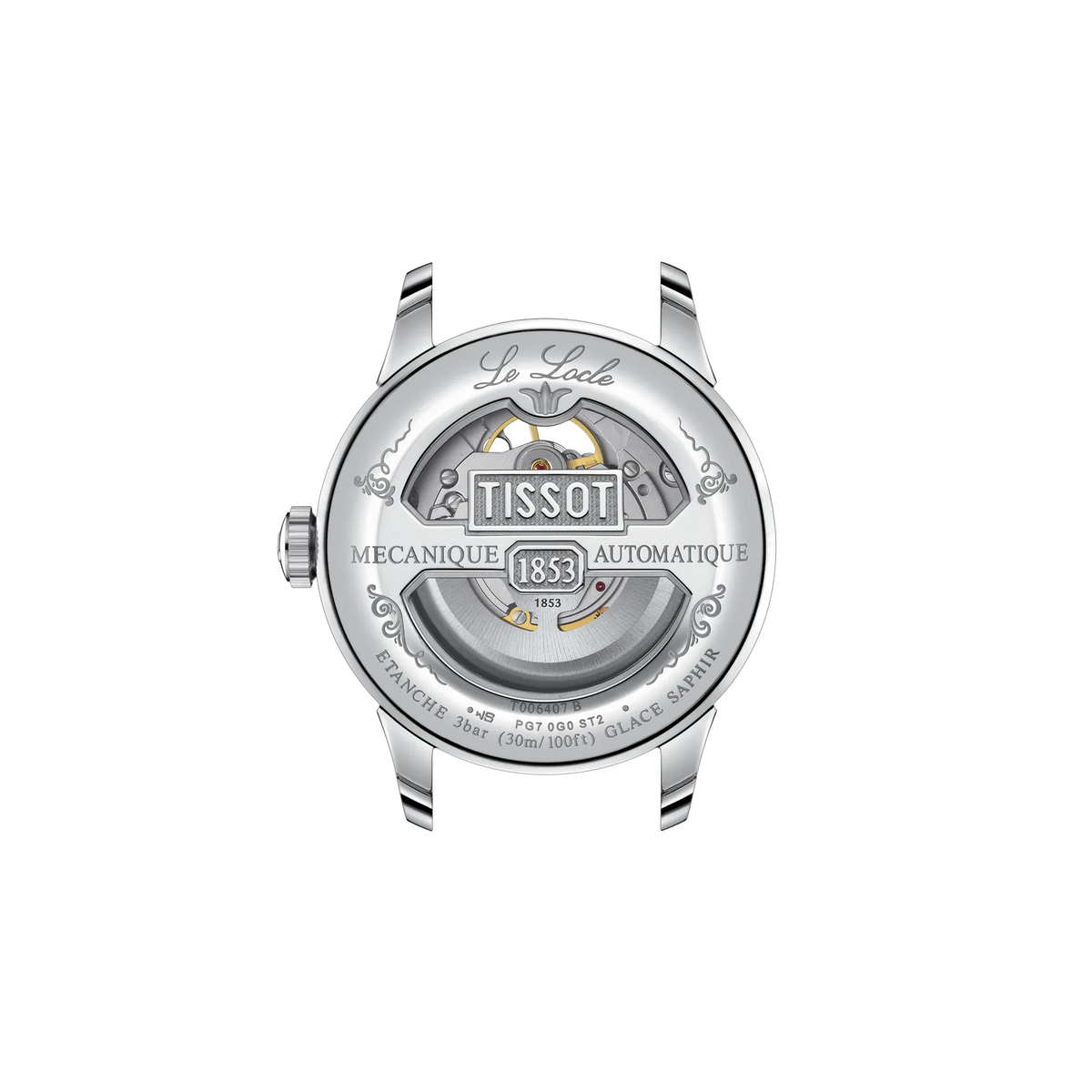 Tissot Le Locle Open Heart 39.3mm T006.407.16.033.01 Watch for Men - case-back view