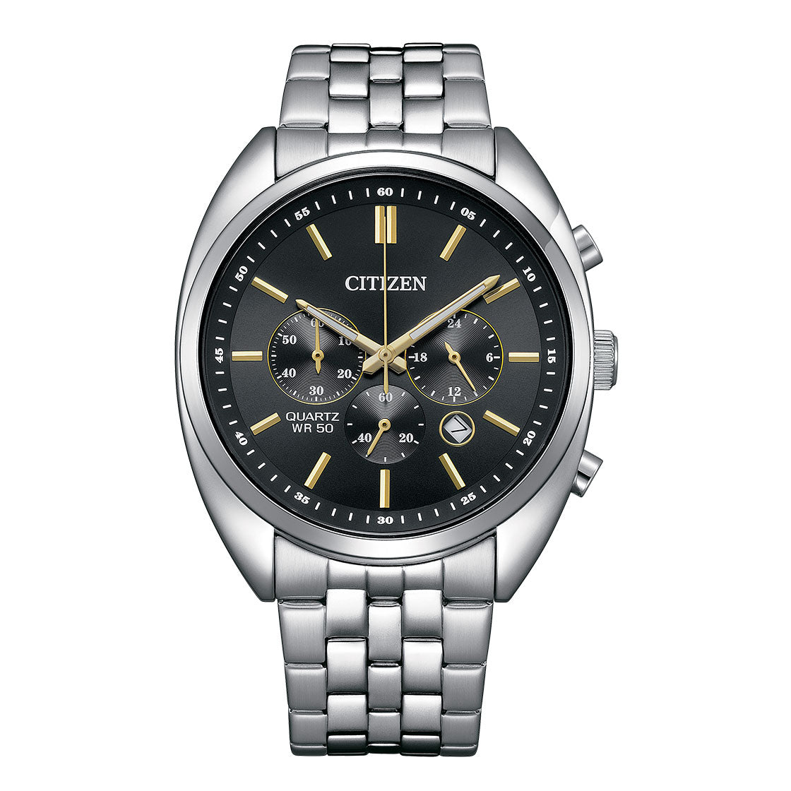 CITIZEN QUARTZ GENTS WATCH BLACK DIAL - AN8210-56E - Kamal Watch Company