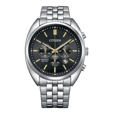 CITIZEN QUARTZ GENTS WATCH BLACK DIAL - AN8210-56E - Kamal Watch Company