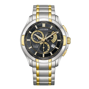CITIZEN ECO-DRIVE GENTS WATCH BLACK DIAL - BL8164-57E