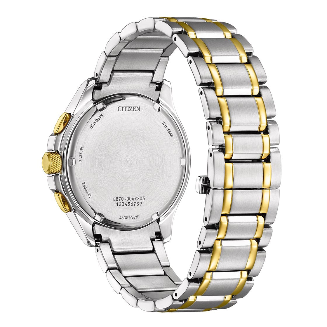 CITIZEN ECO-DRIVE GENTS WATCH BLACK DIAL - BL8164-57E