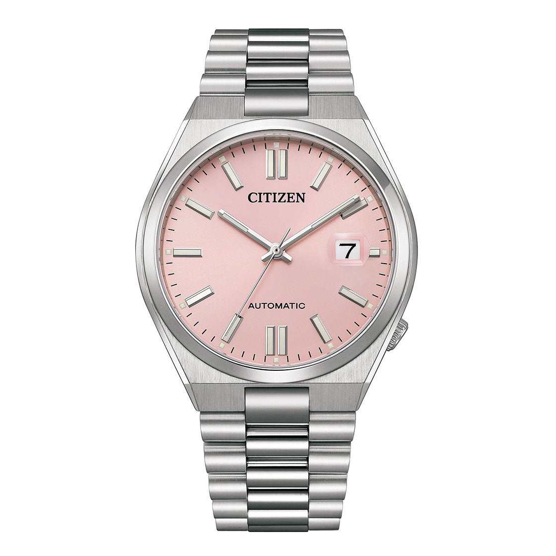 CITIZEN AUTOMATIC GENTS WATCH PANTONE DREAMY PINK DIAL - NJ0158-89X