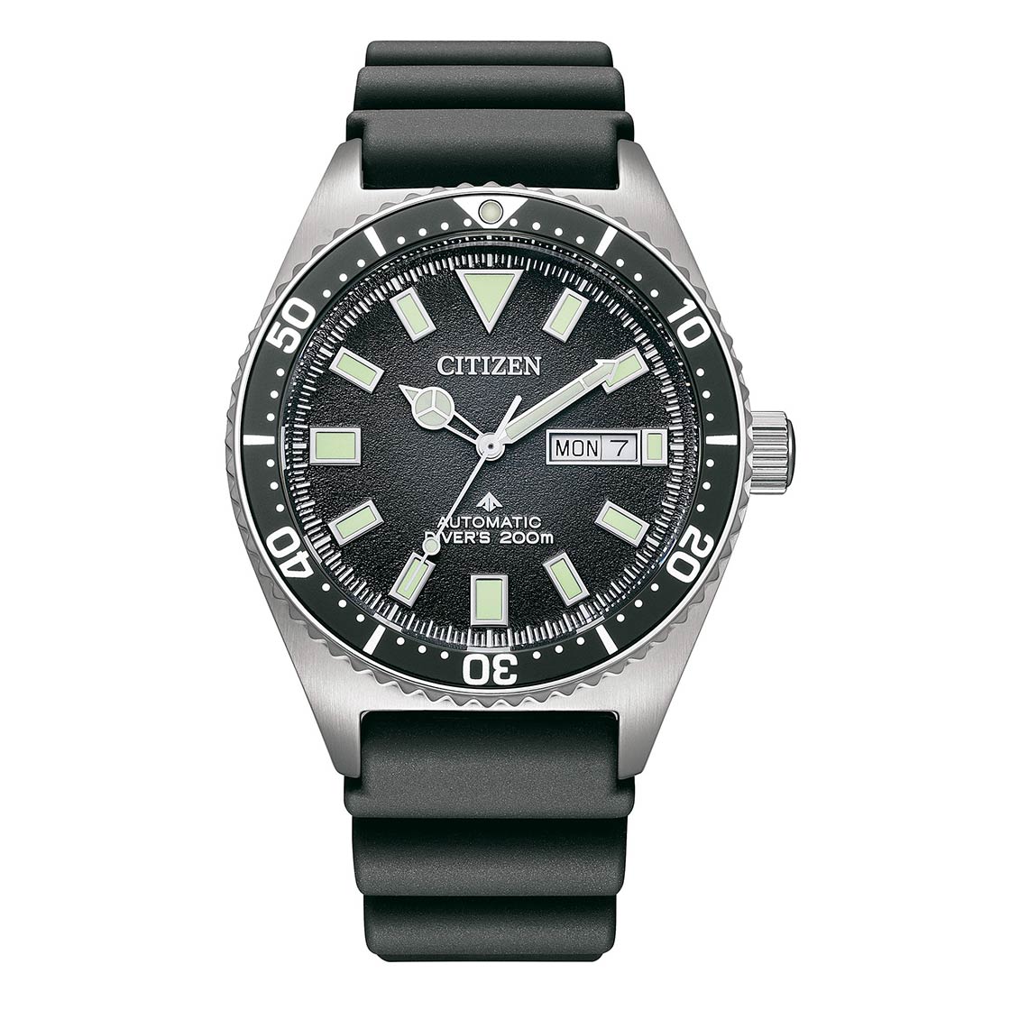 CITIZEN AUTOMATIC GENTS WATCH BLACK DIAL - NY0120-01E