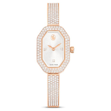 Dextera Bangle watch Swiss Made, Metal bracelet, Rose gold tone, Rose gold-tone finish