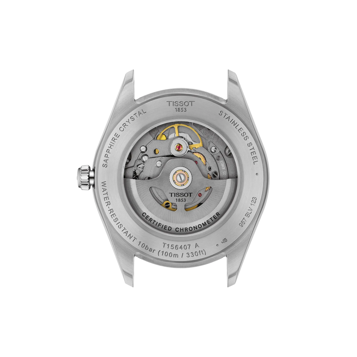 Tissot Ballade 39mm T156.408.22.033.00 Watch for Men - case-back view
