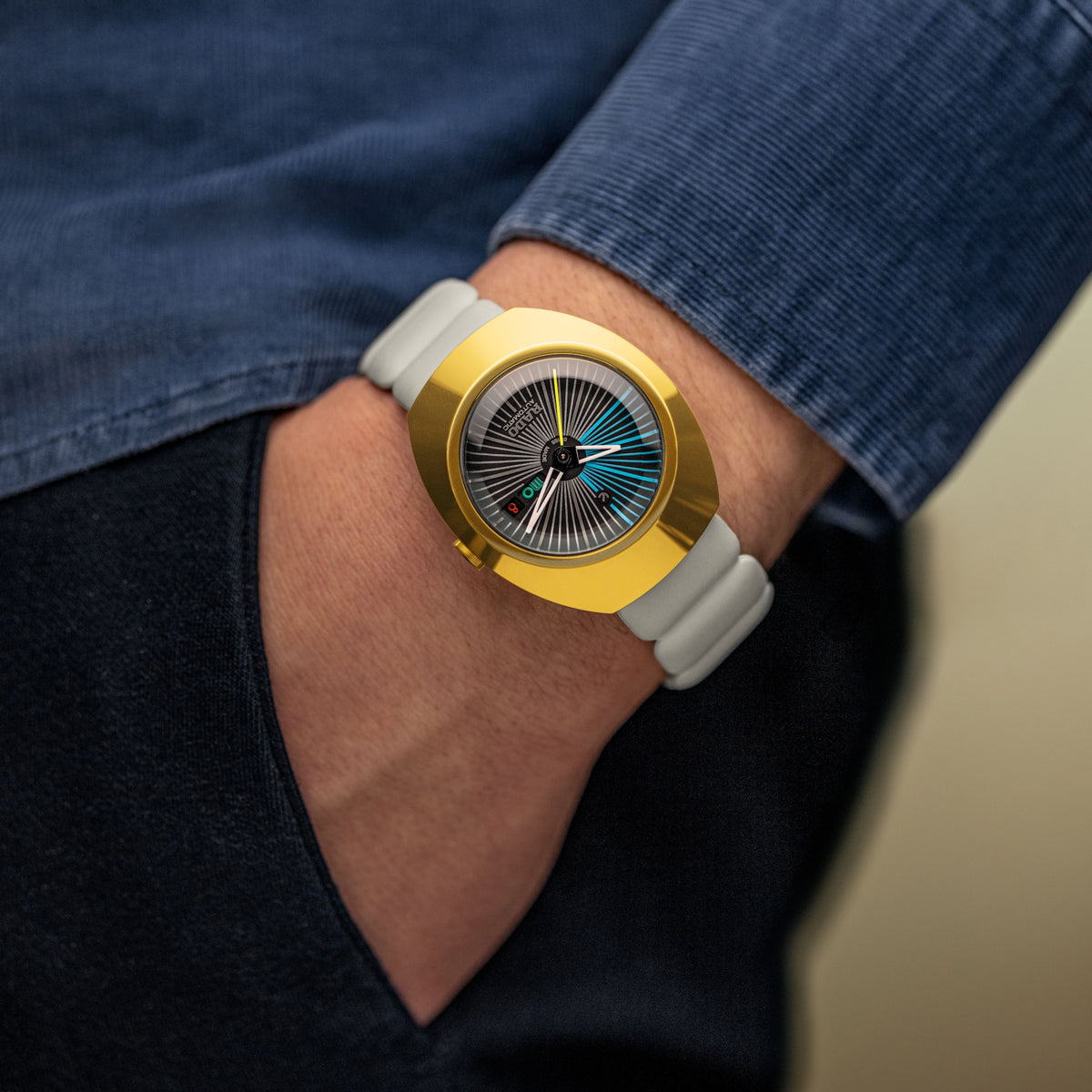 Rado DiaStar Original X Tej Chauhan Special Edition R12165155 – shown on the wrist