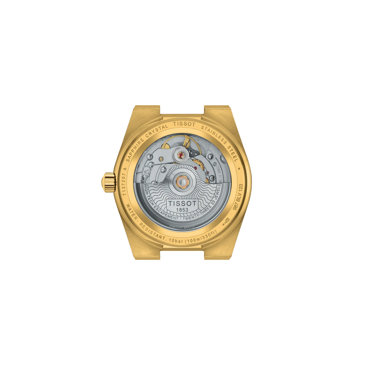 Tissot PRX 35mm T137.207.33.021.00 Unisex Watch - case-back view
