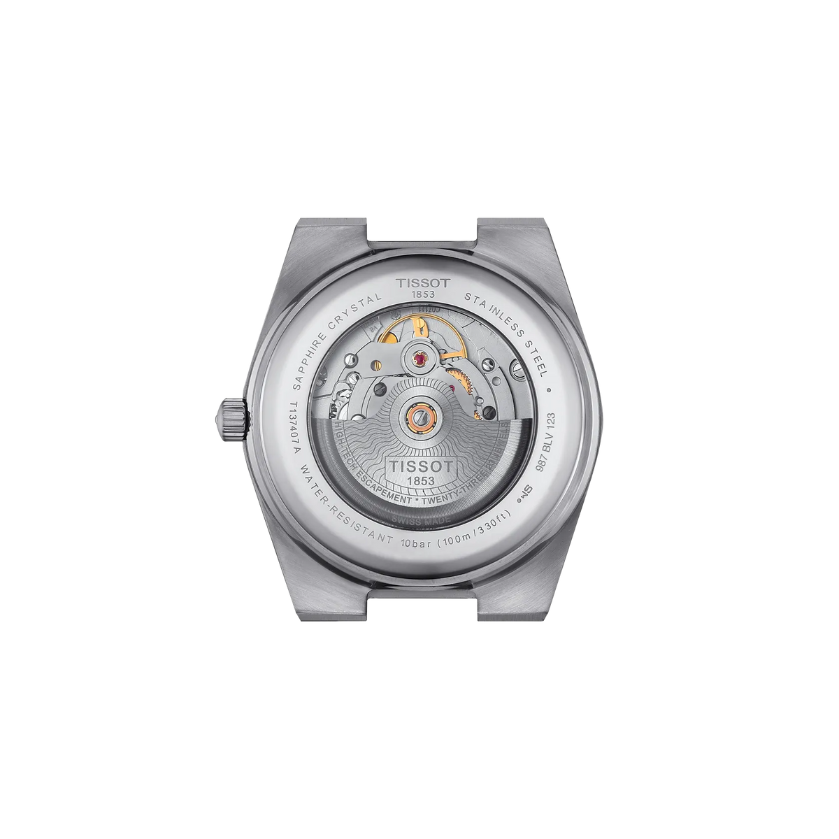 Tissot PRX 40mm T137.407.11.051.00 Watch for Men - case-back view
