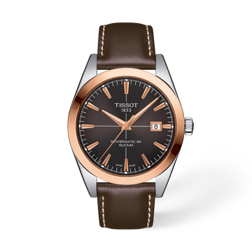 Tissot Gentleman Gold bezel 40mm T927.407.46.291.00 Watch for Men - front view
