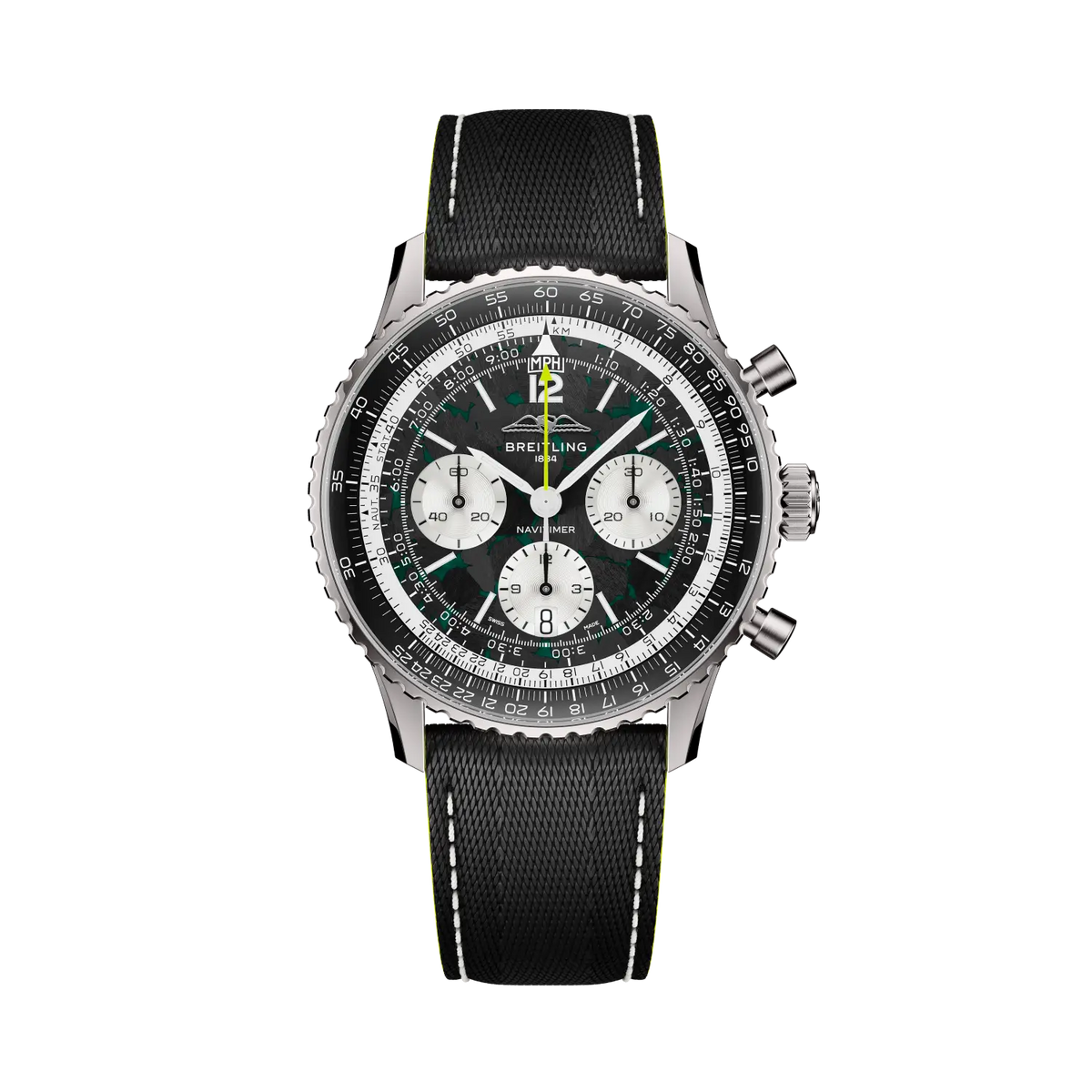 Breitling Navitimer B01 Chronograph 43 Aston Martin Aramco Formula ONE™ team EB01381A1B1X1 – front view