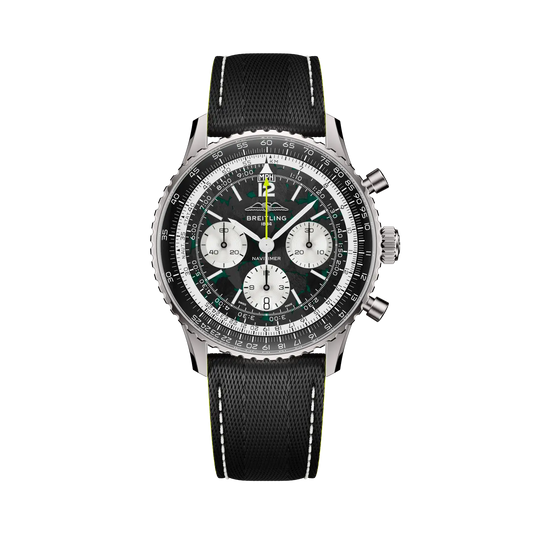 Breitling Navitimer B01 Chronograph 43 Aston Martin Aramco Formula ONE™ team EB01381A1B1X1 – front view