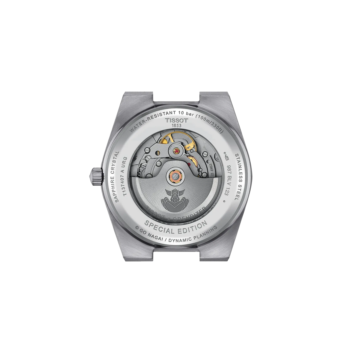 Tissot PRX UFO Robot Grendizer 40mm T137.407.11.041.02 Watch for Men - case-back view