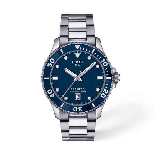 Tissot Seastar 1000 40mm T120.410.11.041.00 Unisex Watch - front view