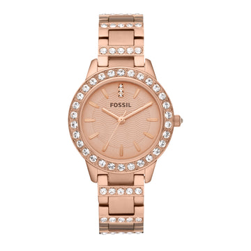 Fossil Jesse Rose-Tone Stainless Steel Watch ES3020