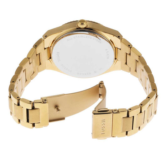 FOSSIL Scarlette Three-Hand Date Gold-Tone Stainless Steel Watch