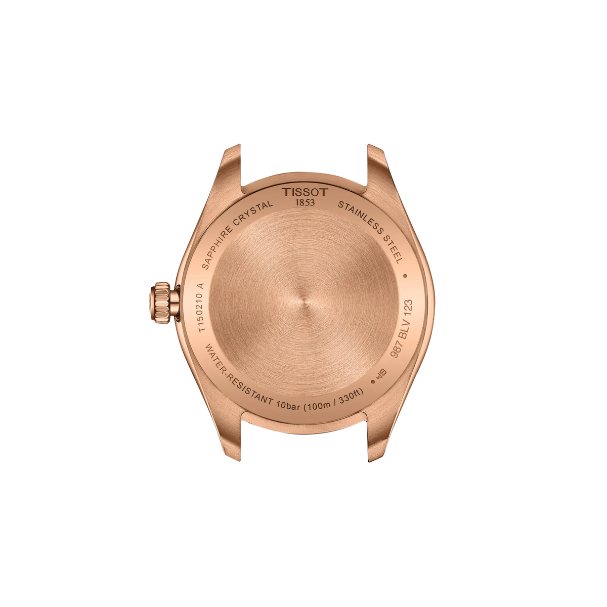 Tissot PR 100 34mm T150.210.33.111.00 Unisex Watch - case-back view